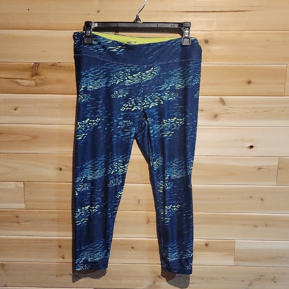 Stylish Blue and Yellow Patterned Leggings
